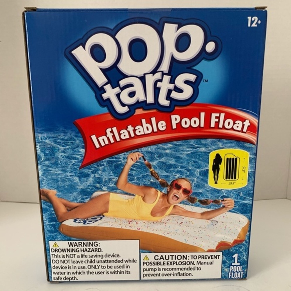 Pop Tarts Inflatable Pool Float Floatie Strawberry